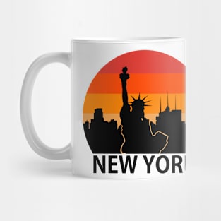 Vintage New York City with Statue of Liberty Mug